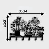 Déco murale fleurs en crochet dimension